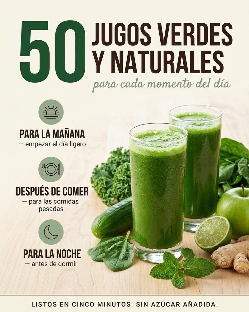 50 Jugos Verdes y Naturales