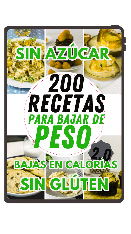 200 Recetas para BAJAR DE PESO 🍽️ - Sin Gluten & Sin Azúcar