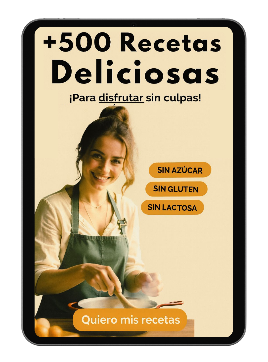 +500 Recetas Saludables: Sin Azúcar & Sin Gluten + 7 🎁