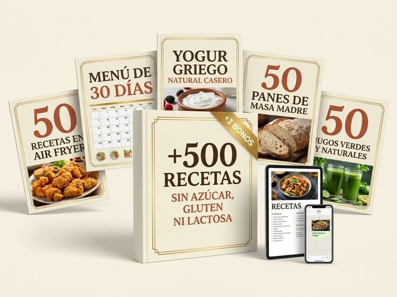 Súper oferta — 500 recetas y 3 bonos